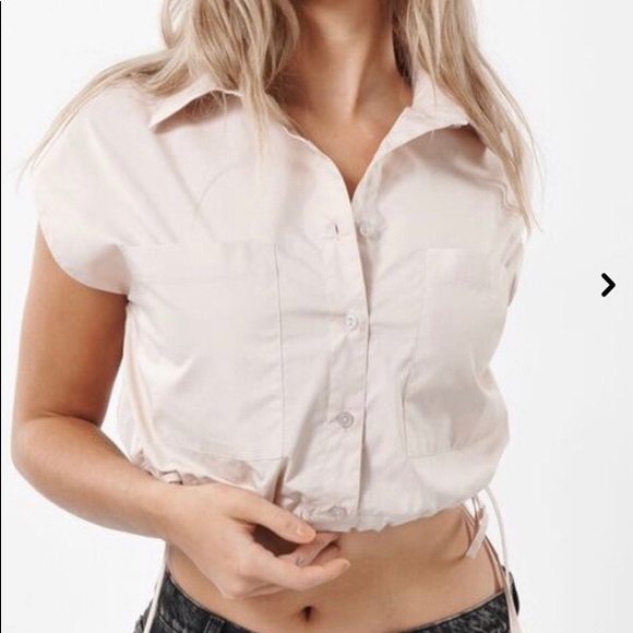 Garage Nude Cinched Blush Shirt (Size XS) - Picture 4 of 4